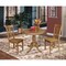 International Concepts Round 30 in Round Pedestal Dining Table with 2 Chairs, Pecan, 30 W, 30 L, 29.1 in H, Wood, Pecan K59-30RT-C10-2 - alternate 2